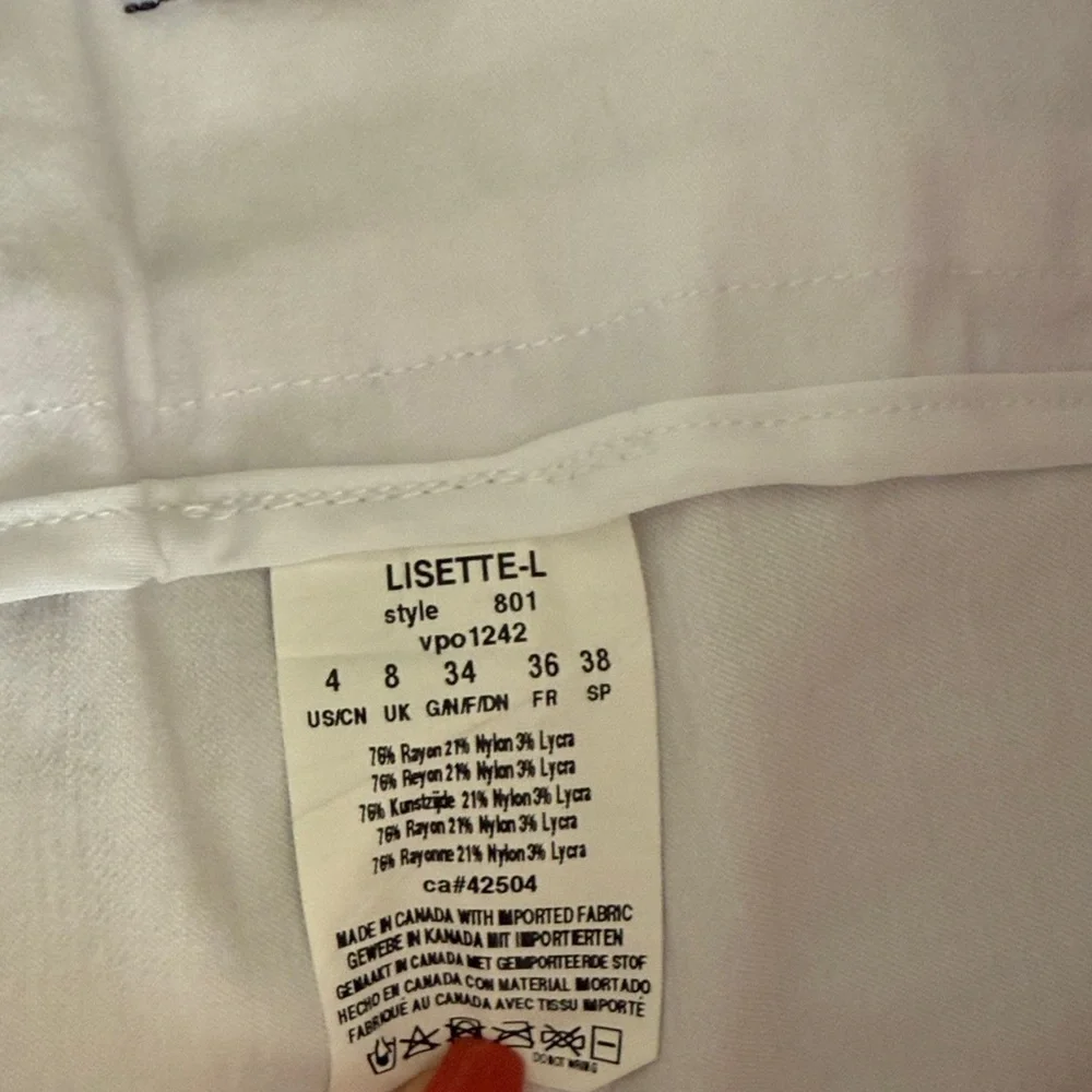 L. Lisette White Pants - Picture 2 of 5